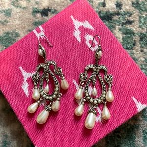 Pearl chandelier earrings